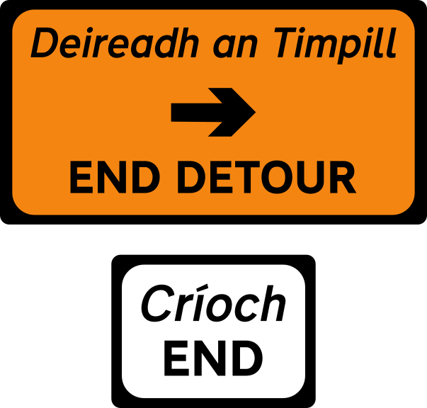 Road signs, Markings and Traffic regulations - What do these signs together mean?