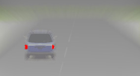 Alert driving and consideration for other road user - What lights should a driver use in dense fog?