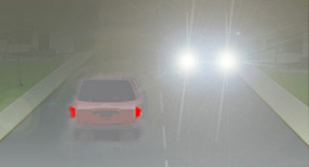 Alert driving and consideration for other road user - What should a driver do if dazzled by the lights of an oncoming vehicle?