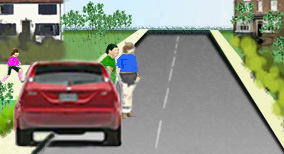 Alert driving and consideration for other road user - What should a driver do in this situation?